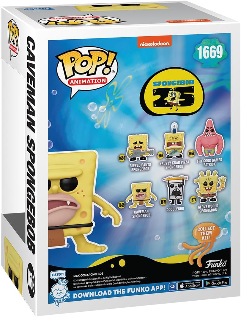 Funko Pop: Bob Esponja 25 Aniversario - Bob Primitivo