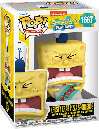 Funko Pop Animation: Bob Esponja 25 Aniversario- Bob Esponja con Pizza