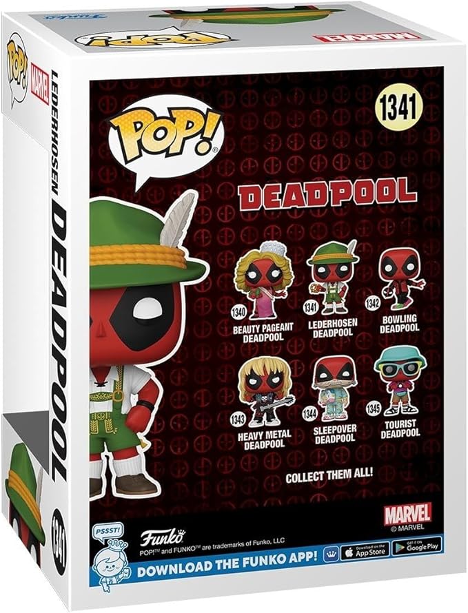 Funko Pop Marvel: Deadpool Atuendo Lederhosen