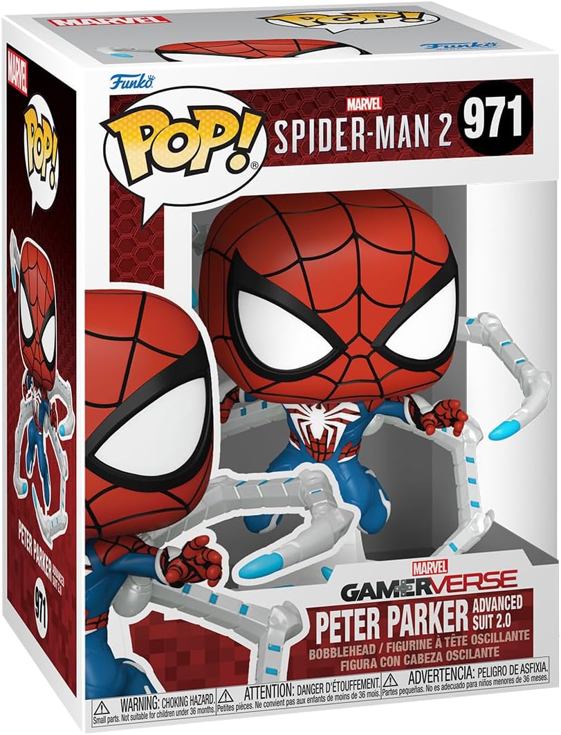 Funko Pop Games: SpiderMan 2 - Peter Parker Traje Avanzado 2.0