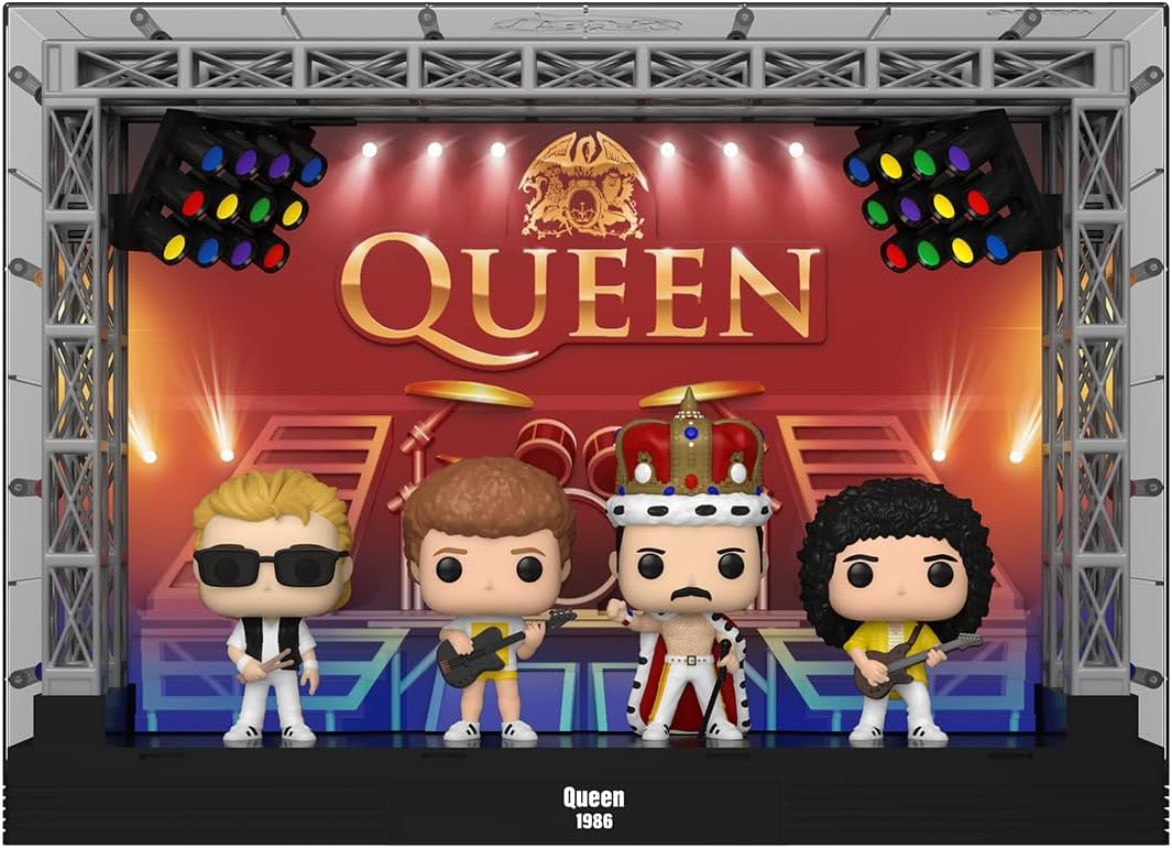 Funko Pop Moments Deluxe: Queen - Estadio de Wembley 4 Pack