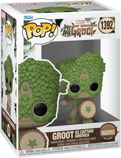 Funko Pop Marvel: Todos Somos Groot - Capitan America