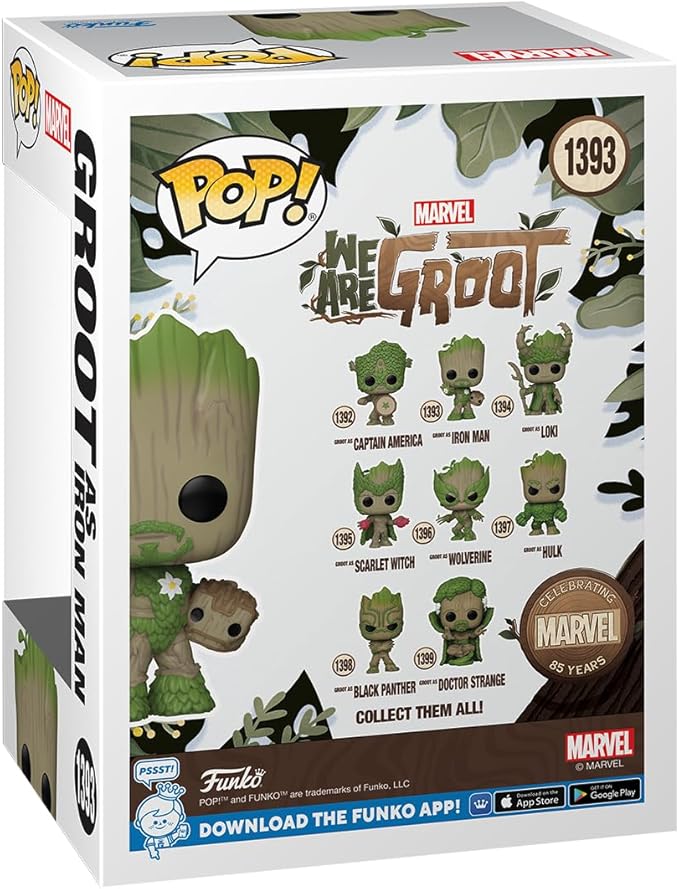 Funko Pop Marvel: Todos Somos Groot - Iron Man