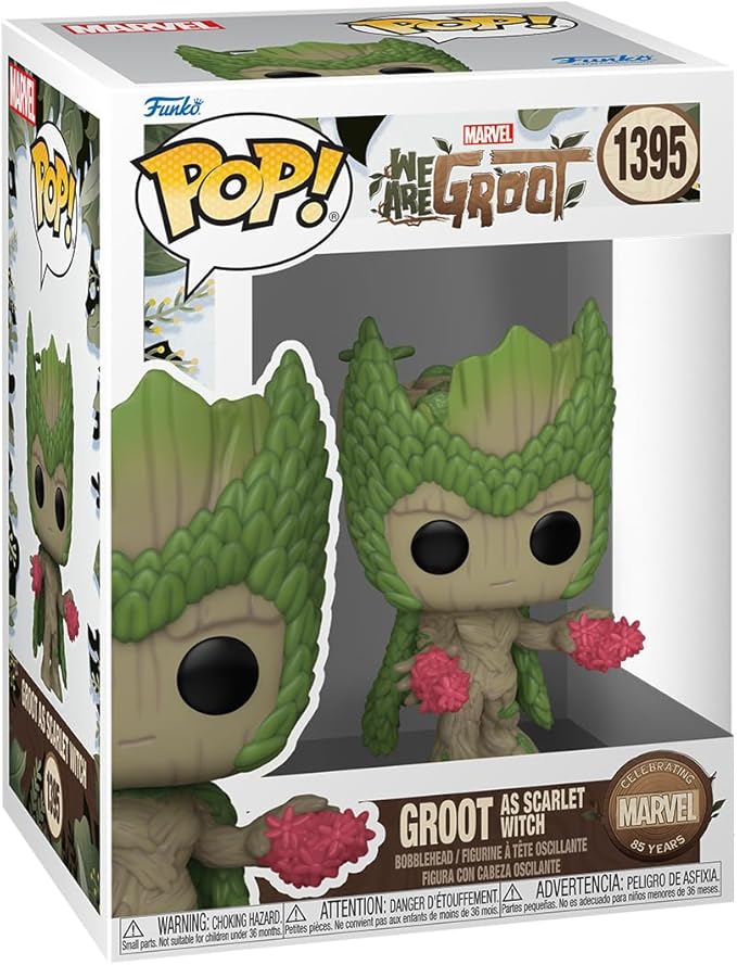 Funko Pop Marvel: Todos Somos Groot - Bruja Escarlata