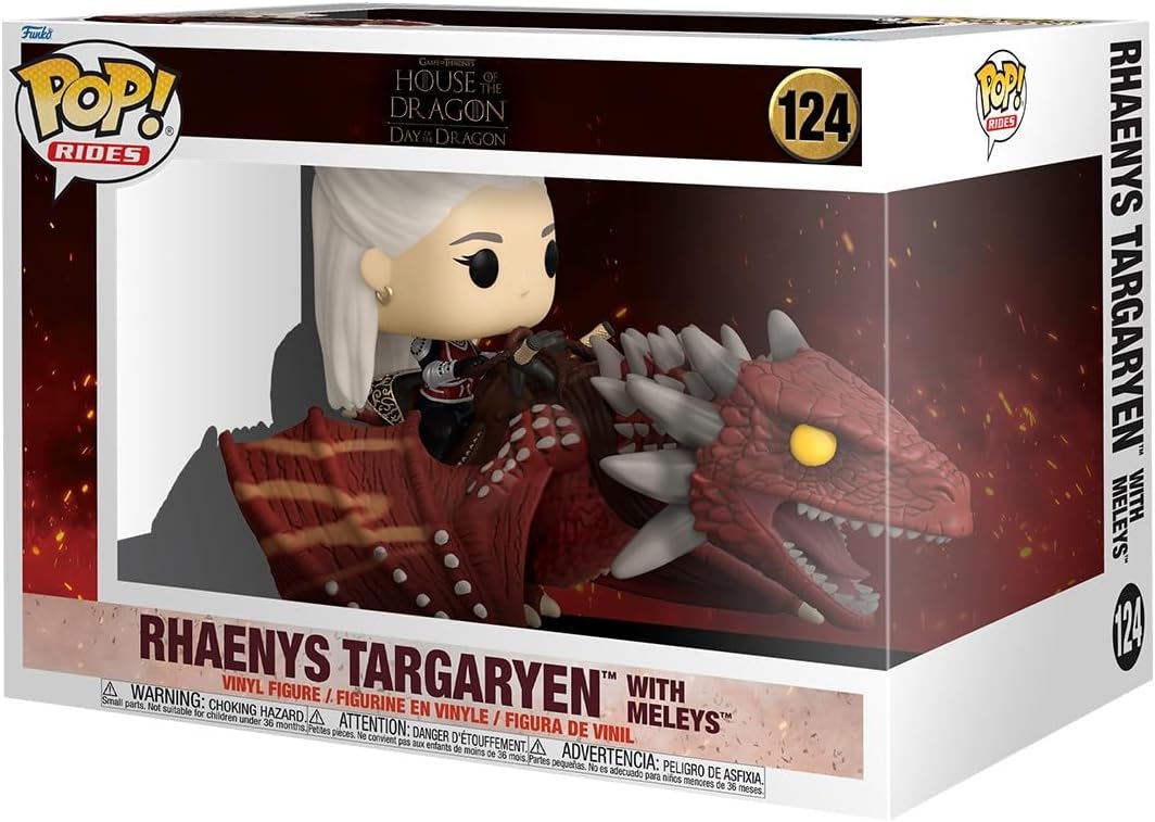 Funko Pop Rides Deluxe: Game of Thrones House of Dragon - Rhaenys Targaryen con Meleys
