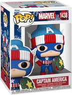 Funko Pop Marvel: Capitan America Navidad Con Gorro