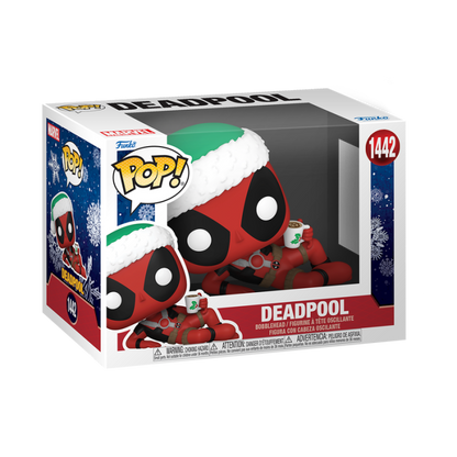 Funko Pop Marvel: Deadpool Navidad Con Taza