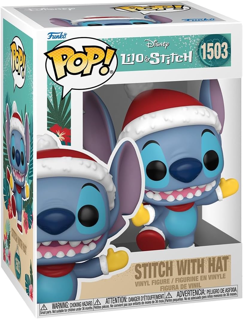 Funko Pop Disney: Lilo y Stitch Holiday - Stitch Con Gorro