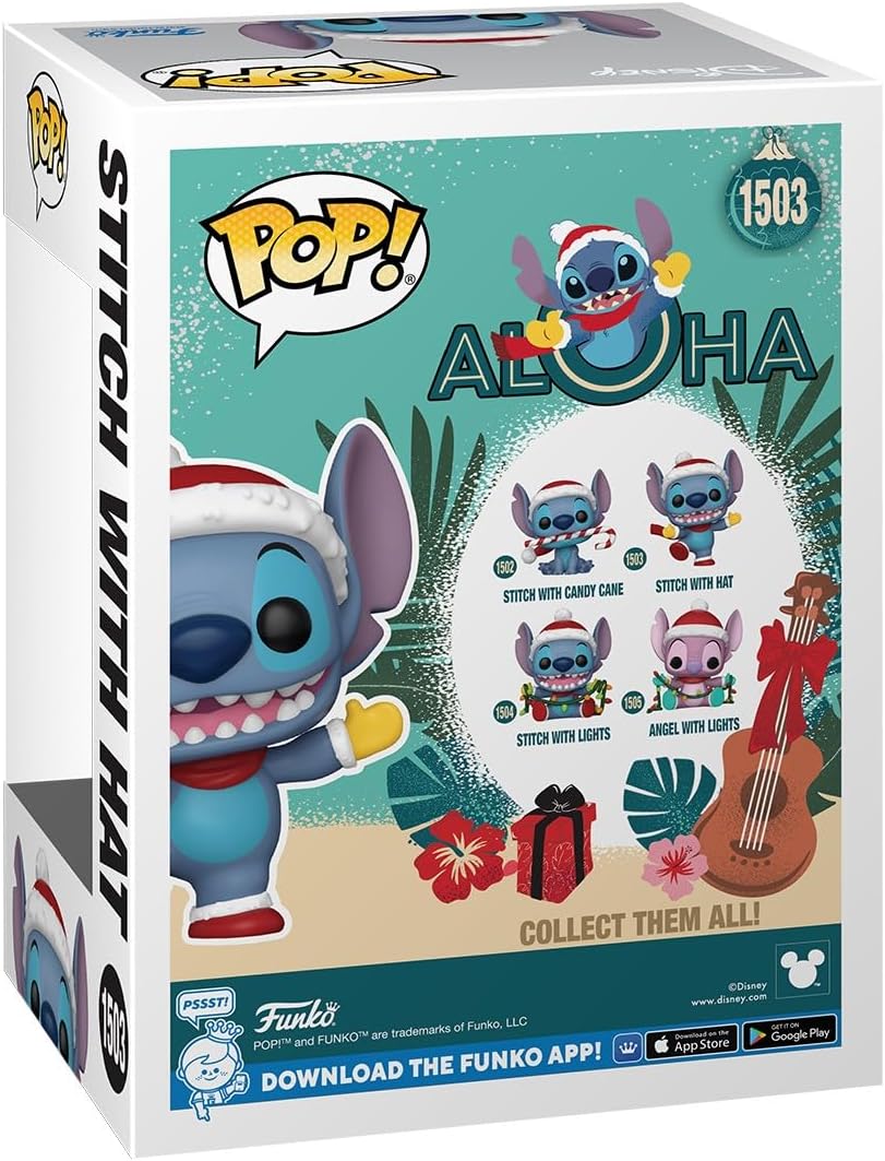 Funko Pop Disney: Lilo y Stitch Holiday - Stitch Con Gorro