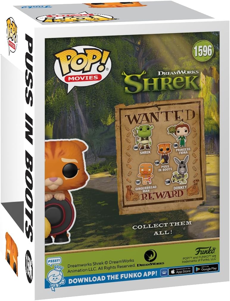 Funko Pop Movies: Shrek DreamWorks 30 Aniversario - Gato Con Botas