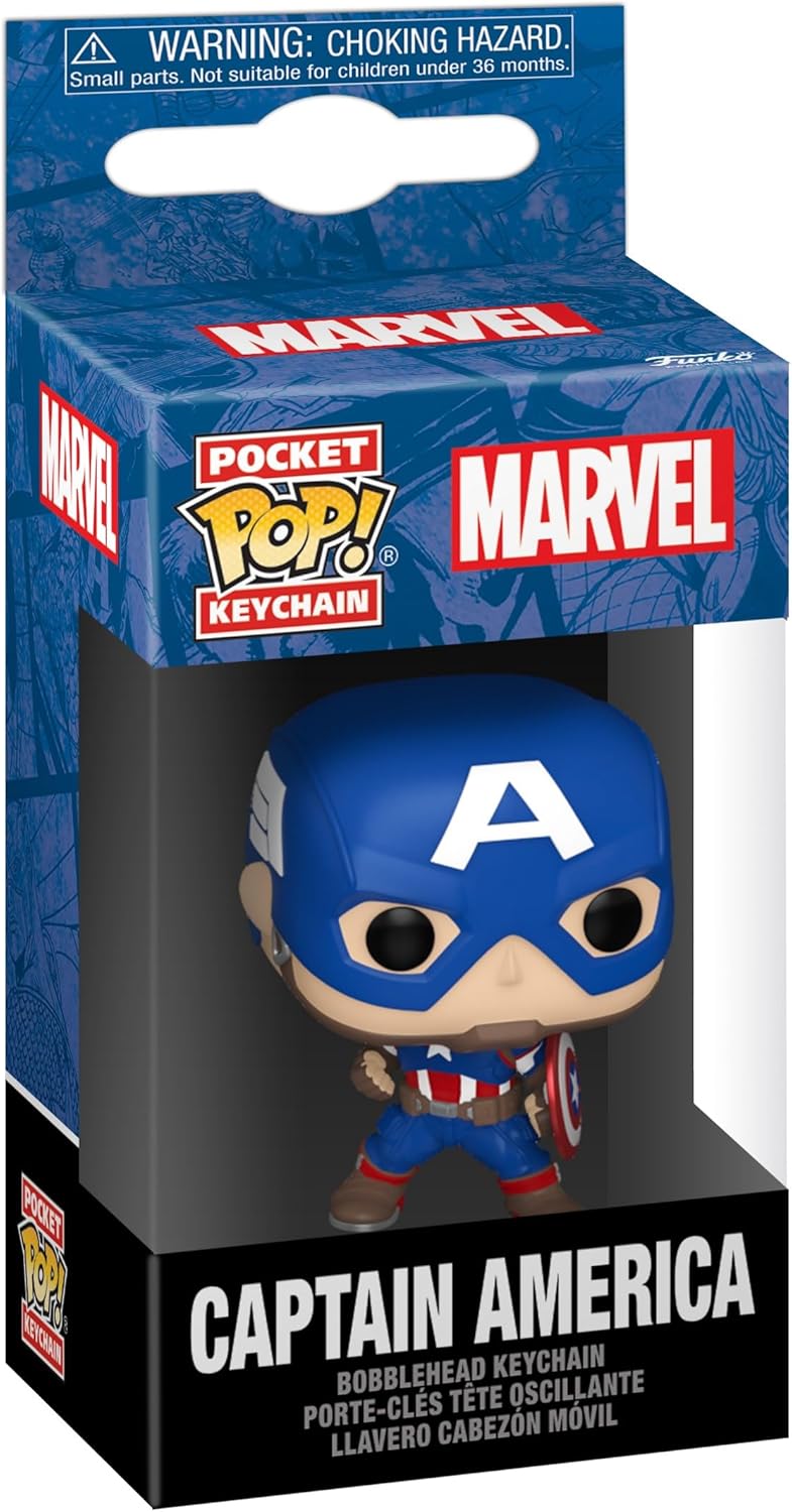 Funko Pop Llavero: Marvel New Classics - Capitan America