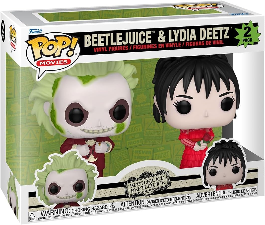 Funko Pop Movies: Beetlejuice 2 - Beetlejuice y Lydia 2 Pack
