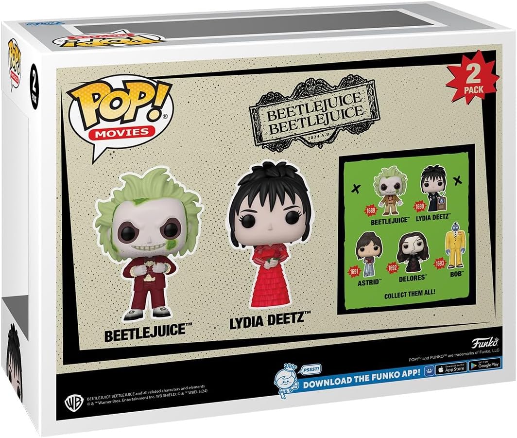 Funko Pop Movies: Beetlejuice 2 - Beetlejuice y Lydia 2 Pack
