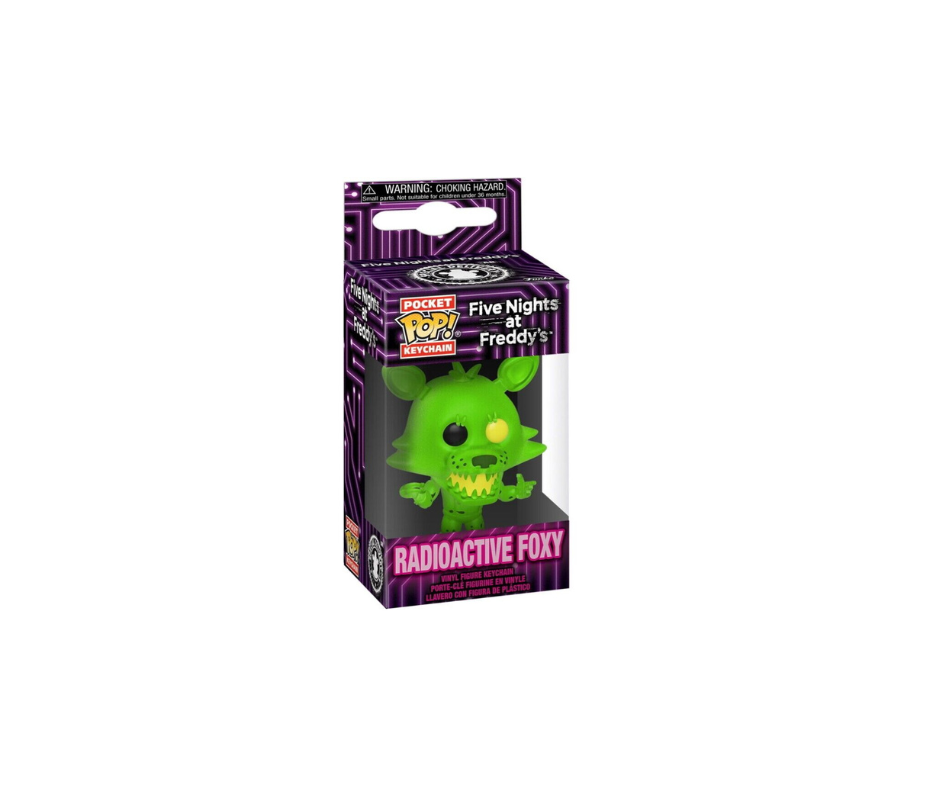 Funko Pop Llavero: Five Nights at Freddys - Foxy Radioactiva