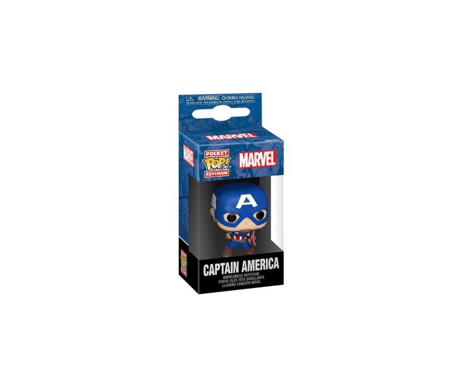 Funko Pop Llavero: Marvel New Classics - Capitan America