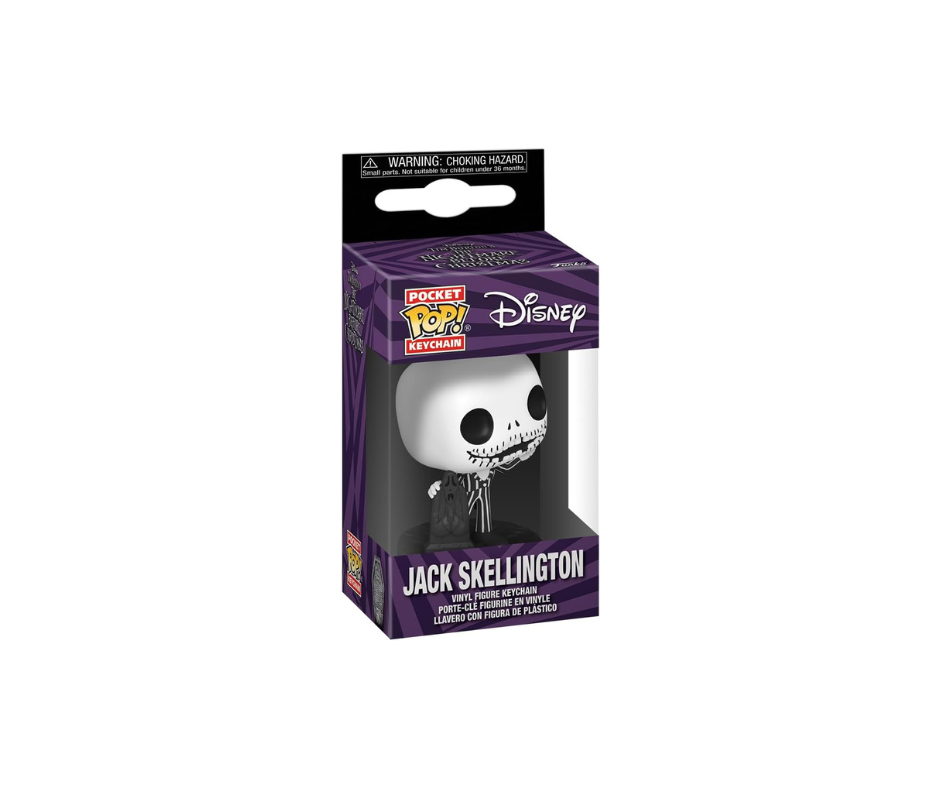 Funko Pop Llavero: Disney The Nightmare Before Christmas 30th - Jack Skellington