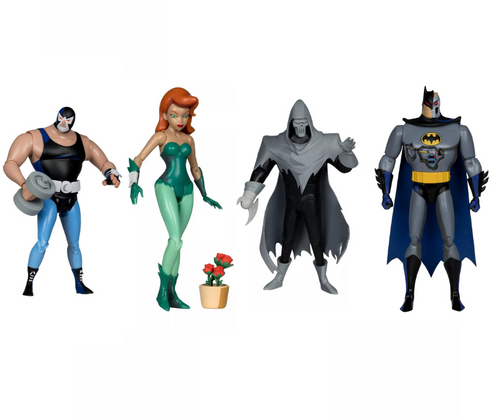 Mcfarlane Dc Direct Build A: Batman La Serie Animada 4 Pack: Bane - Poison Ivy - Phantasm - Hardac