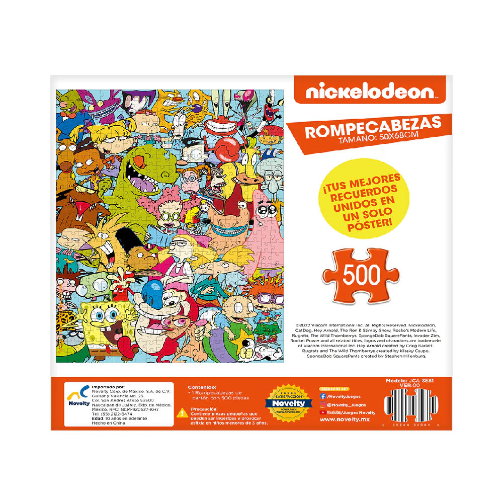 Novelty Rompecabezas - Nickelodeon Rewin 500 Piezas
