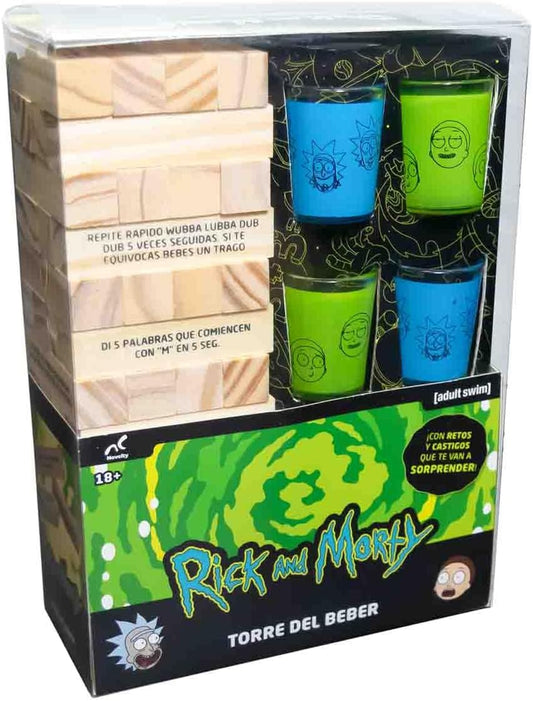 Novelty Torre de Beber Jenga - Rick & Morty