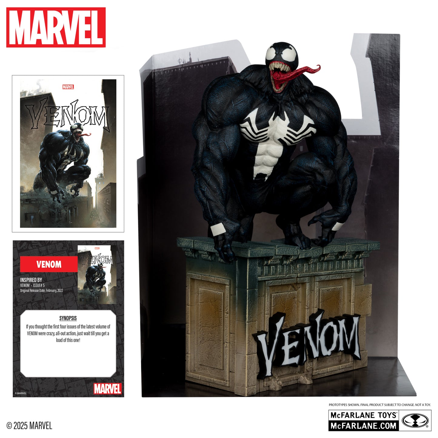 Mcfarlane Marvel Collection: Venom Num 5 - Venom Escala 1/6