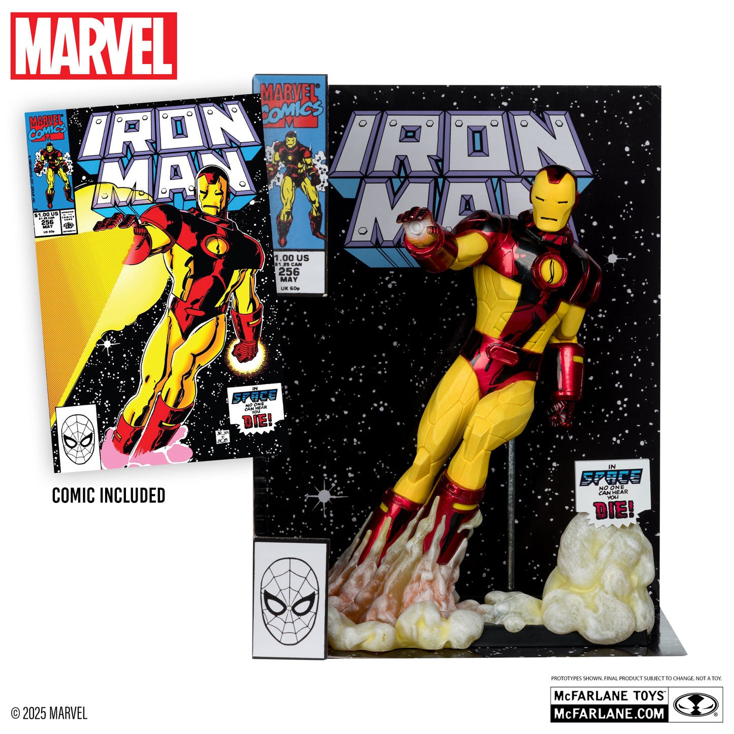 Mcfarlane Marvel Collection: Iron Man Num 256 - Iron Man Escala 1/6