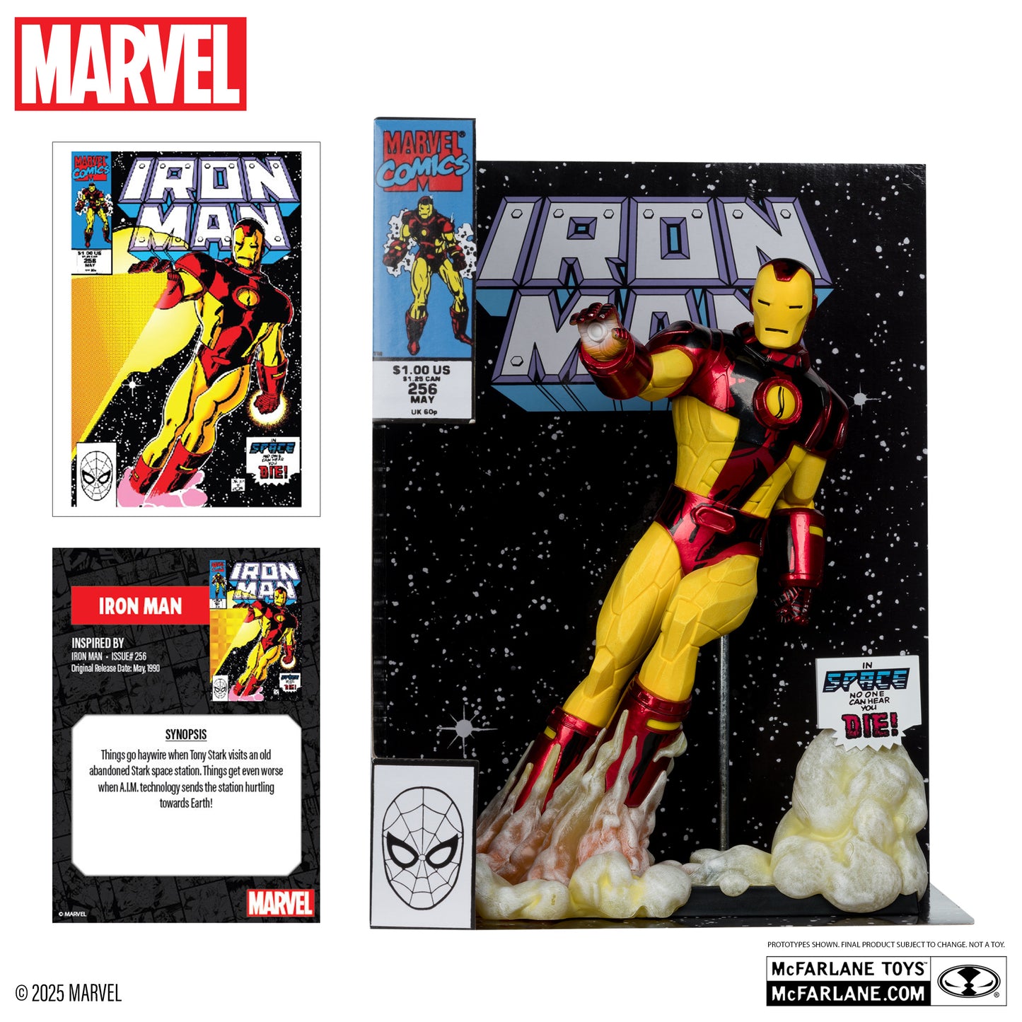 Mcfarlane Marvel Collection: Iron Man Num 256 - Iron Man Escala 1/6
