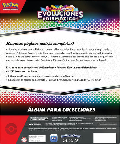 Pokemon TCG Evoluciones Prismaticas Álbum para Colecciones (Español)