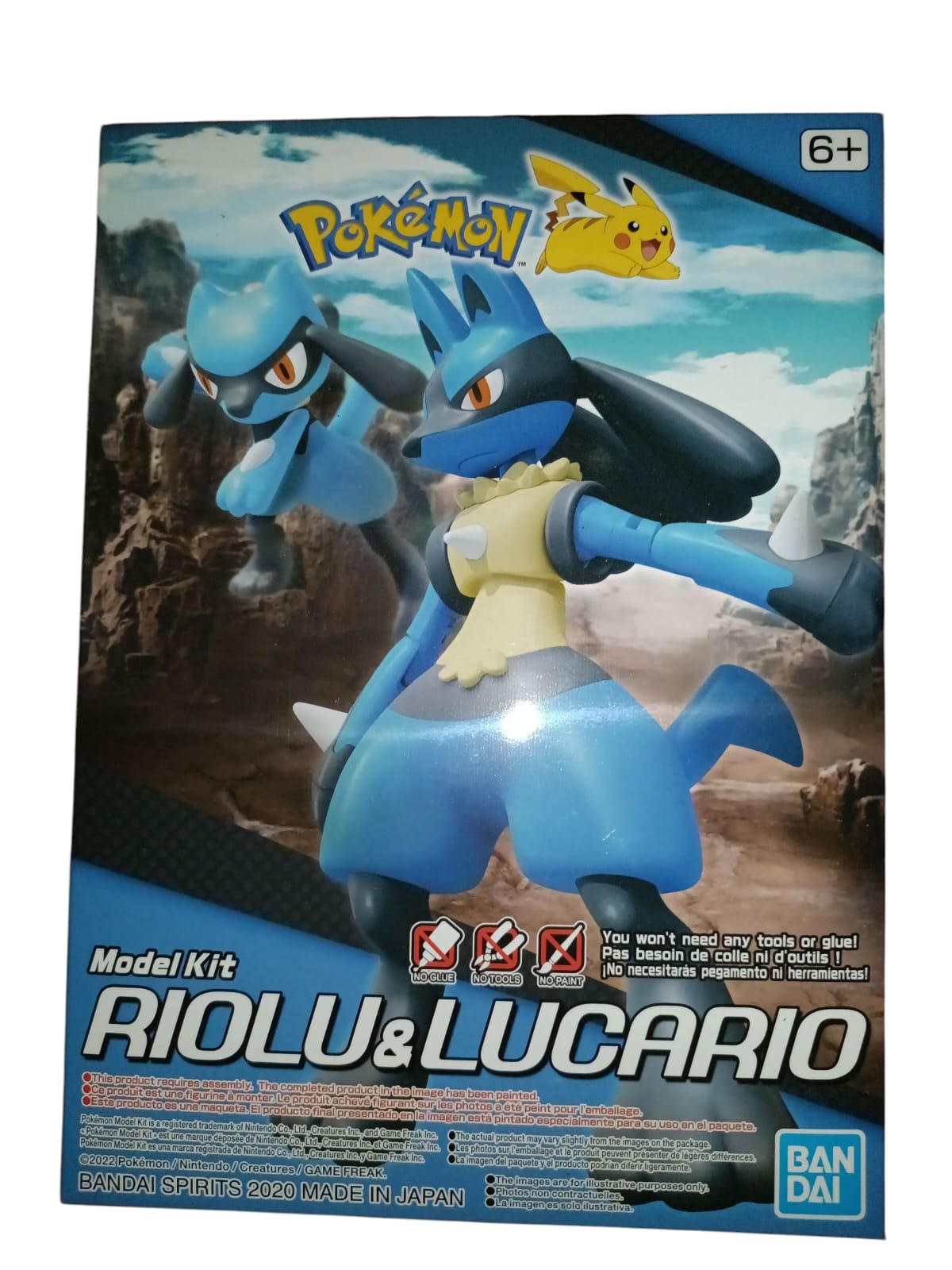 Bandai Model Kit Pokemon Riolu y Lucario
